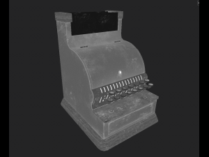 Vintage cash register Modèle 3D