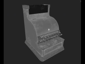 Vintage cash register 3D Model