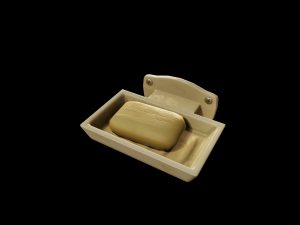 Vintage old bathroom set toilet and sink 3D 모델