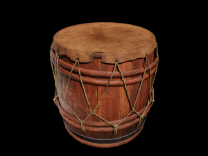 Drum made from an old barrel Model 3D