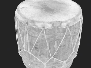 Tamburo ricavato da una vecchia botte Modello 3D
