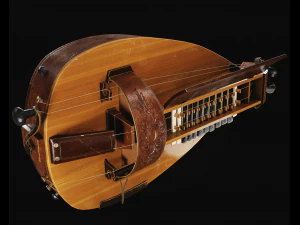 Hurdy-gurdy 3D Model