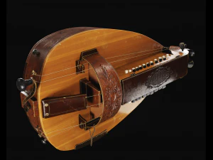 Hurdy-gurdy 3D Model