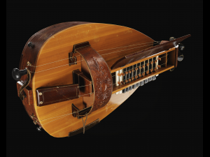 Hurdy-gurdy Modèle 3D