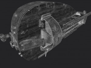 Hurdy-gurdy Modèle 3D