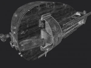 Hurdy-gurdy 3D Model