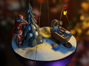 Christmas tree decoration Modelo 3D