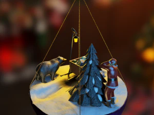 Christmas tree decoration 3D Model