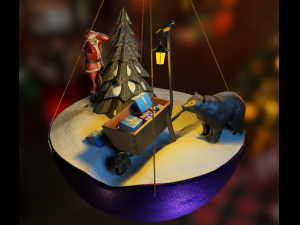 Christmas tree decoration Modelo 3D