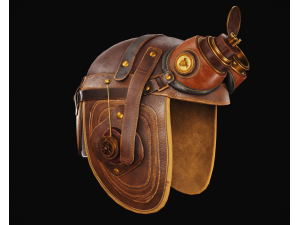 Steampunk Helmet Model 3D