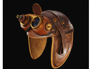 Steampunk Helmet 3D Model