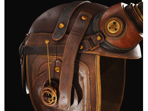Steampunk Helmet 3D मॉडल