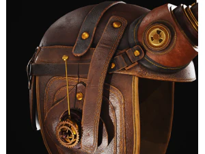 Steampunk Helmet 3D Model