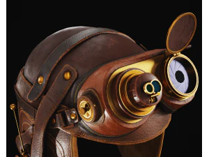 Steampunk Helmet 3D Model
