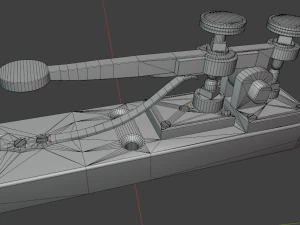 Telegraph key 3D Model