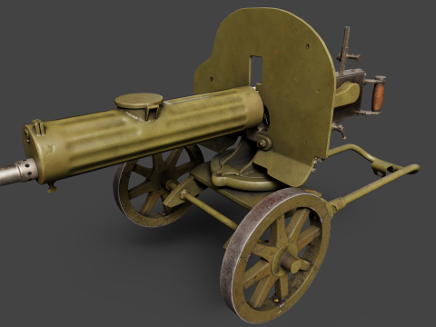 Maxim machine Modèle 3D