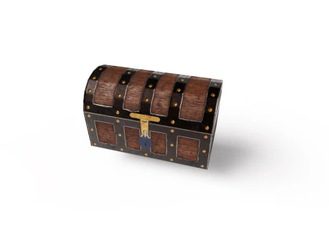 Low-poly Chest 3D Model