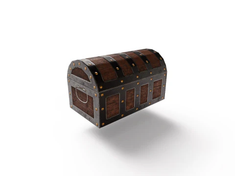 Low-poly Chest 3D Model