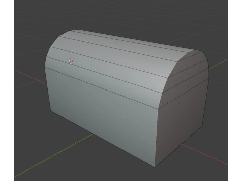 Low-poly Chest 3D Model