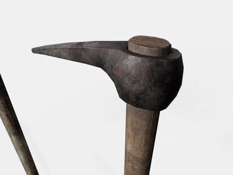 Old Tools Pack set Game-Ready PBR Models 3D Model
