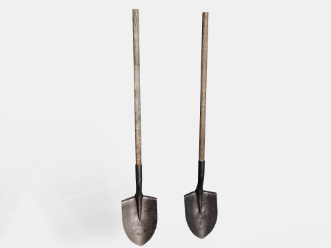 Mining Tools set Pickaxes Shovels Pack Modelo 3D