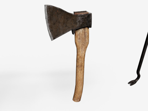Old Tools Pack set Game-Ready PBR Models 3D Модель