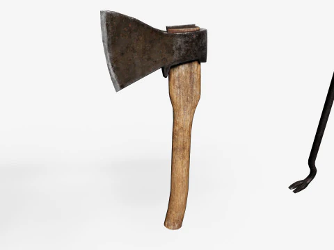 Old Tools Pack set Game-Ready PBR Models 3D Model