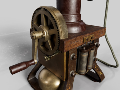 Steampunk set pack 3D Model