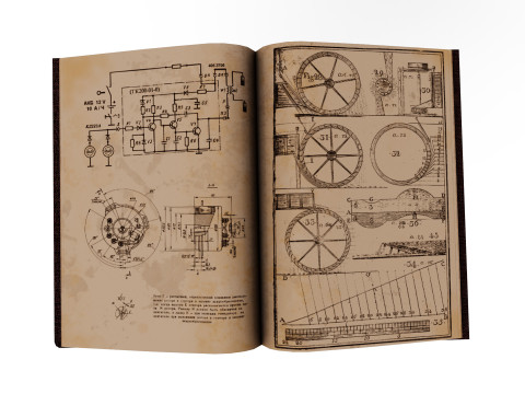 Steampunk set pack 3D Model