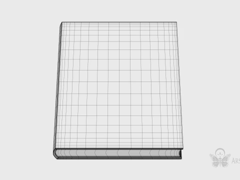 Simple Book 3D Model