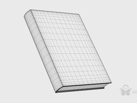 Simple Book 3D Model