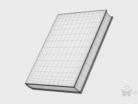 Simple Book 3D Model