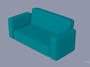 Simple Sofa 3D Model