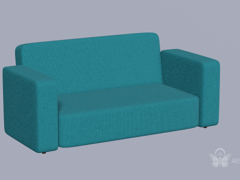 Simple Sofa Modelo 3D