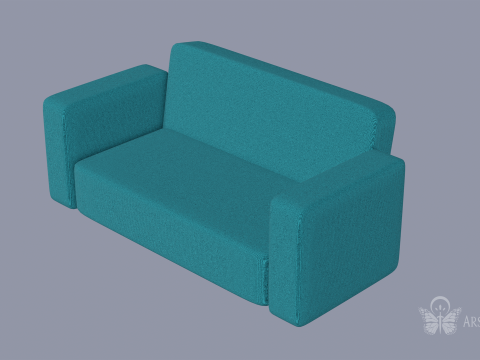Simple Sofa Modelo 3D