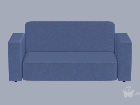 Sof&aacute; sencillo Modelo 3D