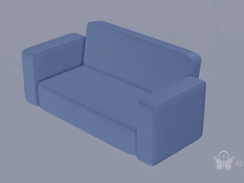 Sof&aacute; sencillo Modelo 3D