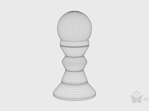 Blue Crystal Ball 3D Model