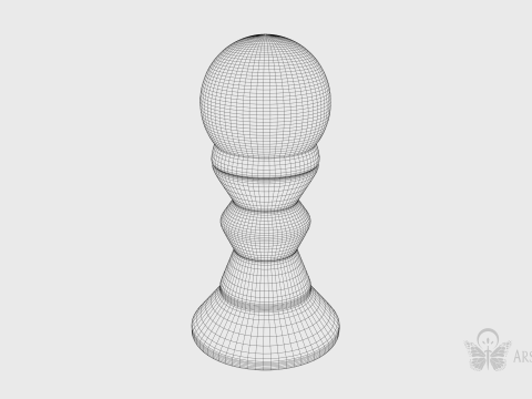 Blue Crystal Ball 3D Model
