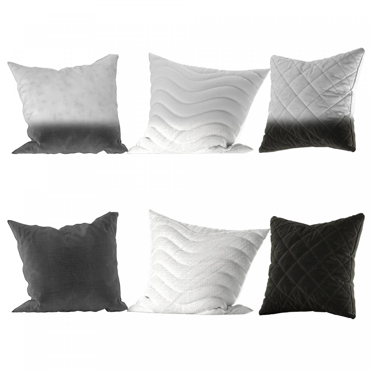 Cuscino Modello 3D .c4d .max .obj .3ds .fbx .stl .blend 