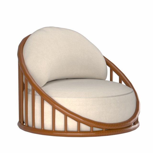 Cask Armchair Model 3D .c4d .max .obj .3ds .fbx .stl .blend 