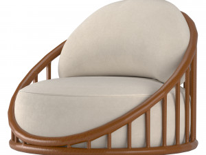 Cask Armchair Model 3D