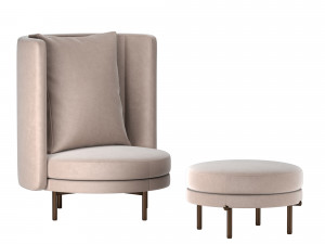 Torri Ottoman 3D Model