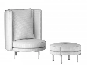 Torri Ottoman 3D Model