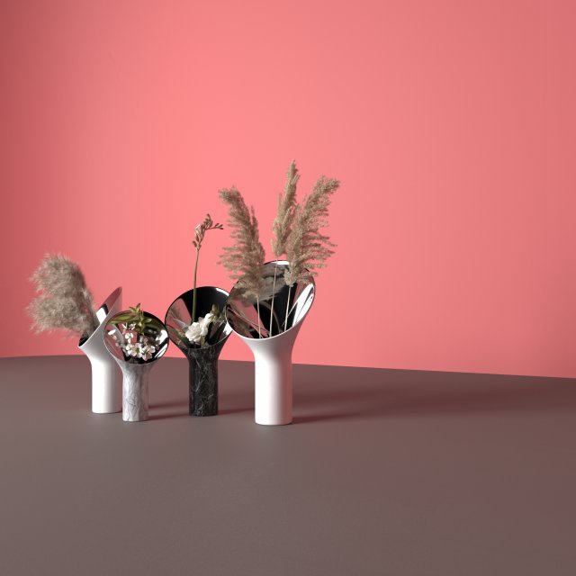 Small Vase Model 3D .c4d .max .obj .3ds .fbx .stl .blend 