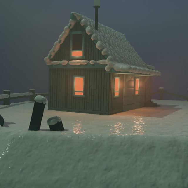 Snow house Model 3D .c4d .max .obj .3ds .fbx .stl .blend