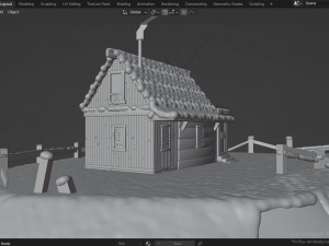 Snow house Model 3D