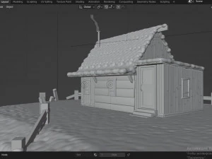 Maison de neige Modèle 3D