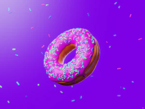 ドーナツ前 3Dモデル