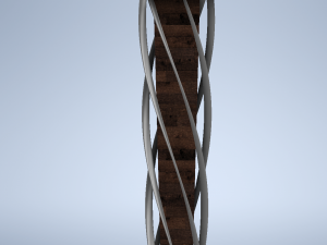 Table With Detailed Legs 3D Model